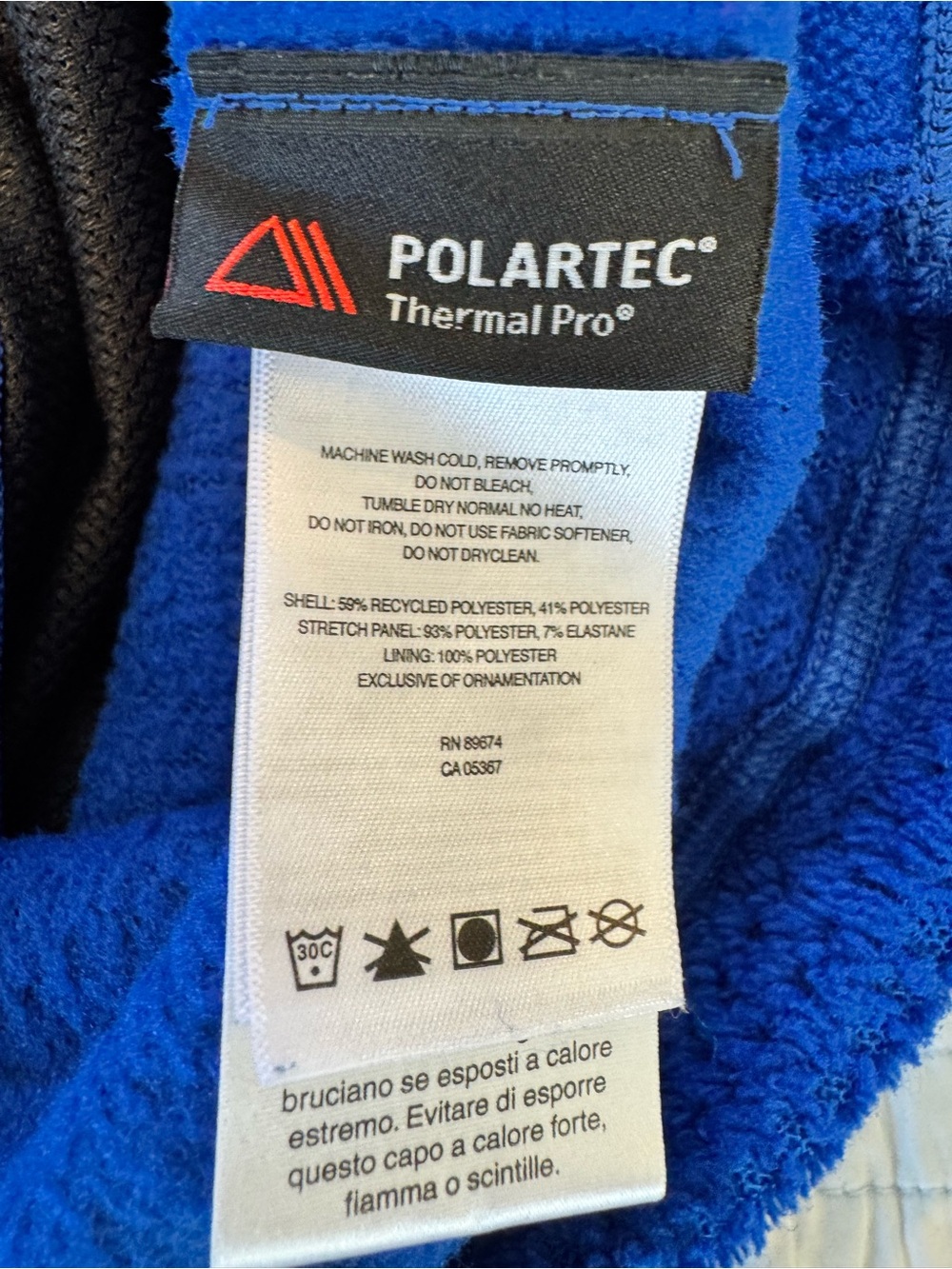 Mountain Hardwear Men’s Monkey Man Grid Fleece Pullover Size S Blue Full Zip - Picture 12 of 14